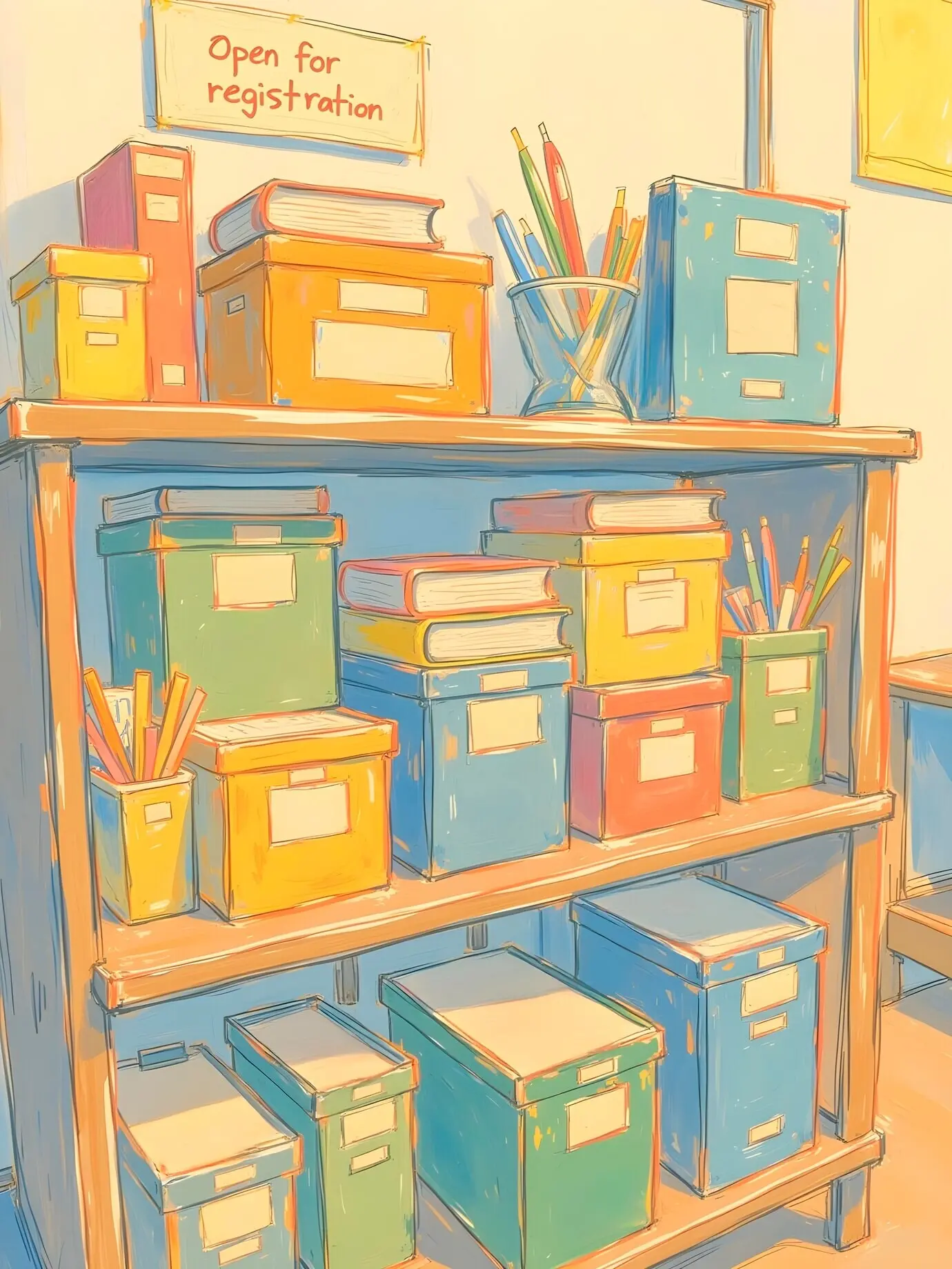 Документы в комнате пастельных тонов